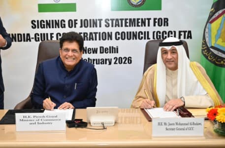 FTA-talks-India-Gulf-Cooperation-Council-sign-joint-statement-launching-FTA-talks